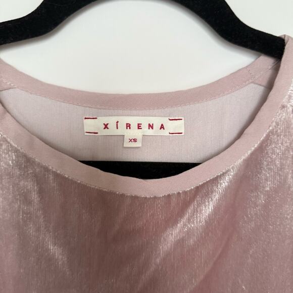 XIRENA Bijoux Velvet Top in Pink Size XS - Picture 4 of 4